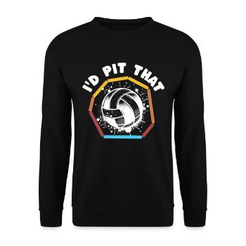 Gaga Ball Sayings - Unisex Sweatshirt - black - Front - Alina (178cm) & Michal (187cm)