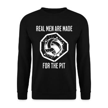 Gaga Ball Saying - Unisex Sweatshirt - black - Front - Alina (178cm) & Michal (187cm)