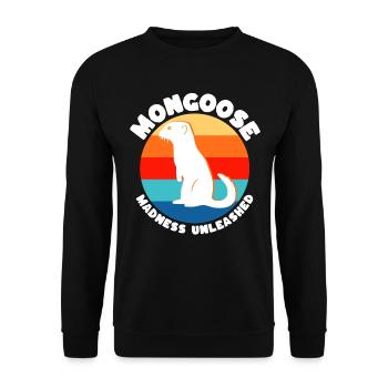 Dictons de suricate - Sweat-shirt Unisexe - noir - Devant - Alina (178cm) & Michal (187cm)