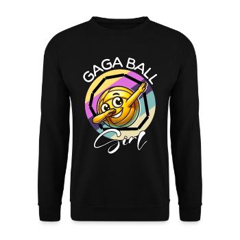 Gaga Ball Girl - Unisex Pullover - Schwarz - Vorne - Alina (178cm) & Michal (187cm)