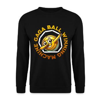 Gaga Ball Winner - Unisex Sweatshirt - black - Front - Alina (178cm) & Michal (187cm)