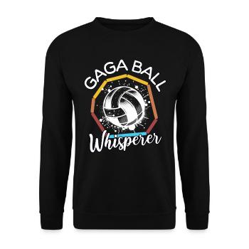Gaga Ball Whisperer - Unisex Sweatshirt - black - Front - Alina (178cm) & Michal (187cm)
