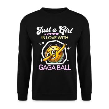 Gaga Ball Girl - Unisex Sweatshirt - black - Front - Alina (178cm) & Michal (187cm)
