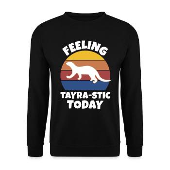 Marten sayings - Unisex Sweatshirt - black - Front - Alina (178cm) & Michal (187cm)