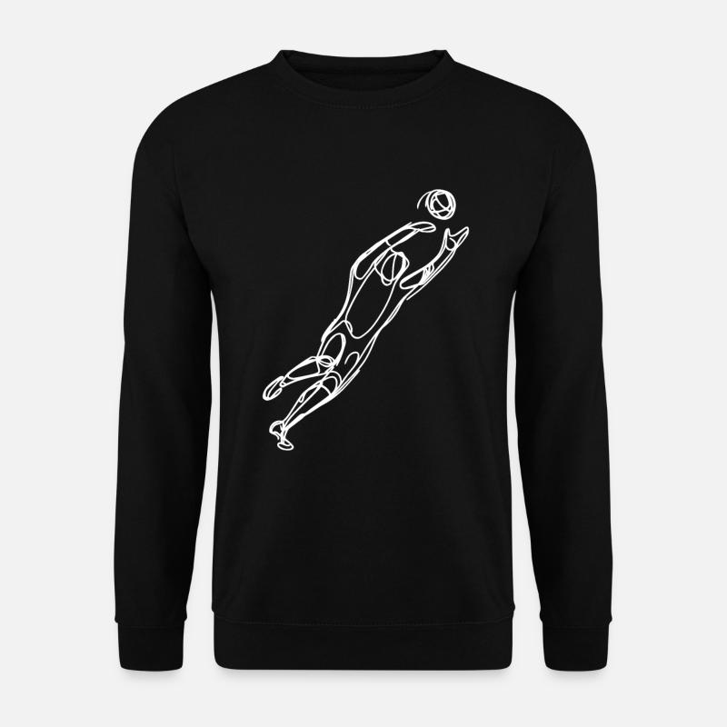 Goalkeeper Drawing - Unisex Sweatshirt - black