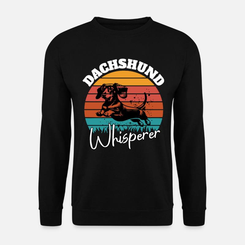 Teckel chuchoteur - Sweat-shirt Unisexe - noir