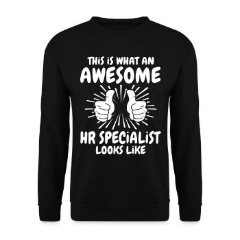 HR Specialist - Unisex Sweatshirt - black - Front - Alina (178cm) & Michal (187cm)