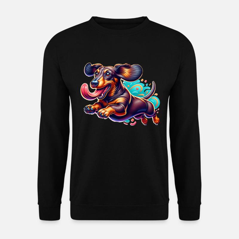 Dackel - Unisex Pullover - Schwarz