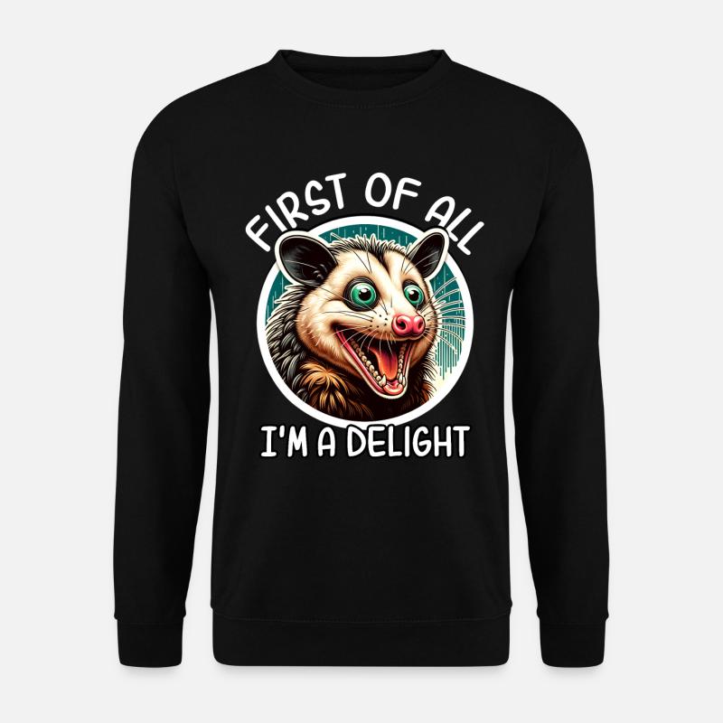 Opossum - Unisex Pullover - Schwarz