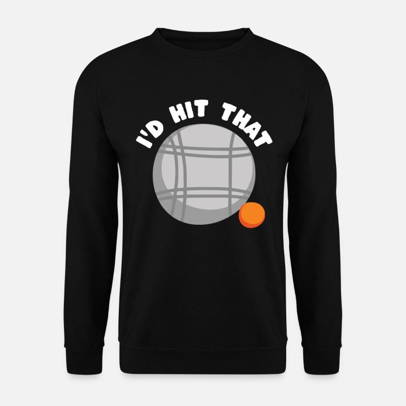 Bocce Ball Sprüche - Unisex Pullover - Schwarz