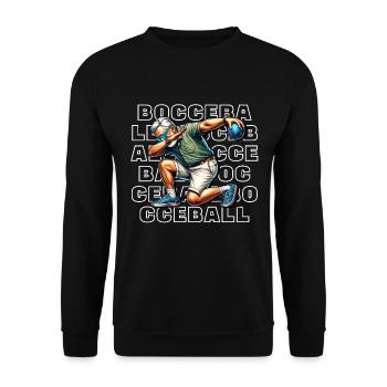Boule de pétanque - Sweat-shirt Unisexe - noir - Devant - Alina (178cm) & Michal (187cm)