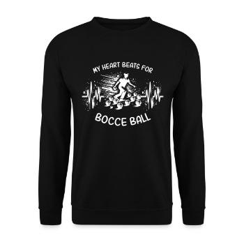 Bocce Ball ECG - Unisex Sweatshirt - black - Front - Alina (178cm) & Michal (187cm)