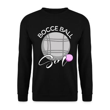 Pétanque Fille - Sweat-shirt Unisexe - noir - Devant - Alina (178cm) & Michal (187cm)