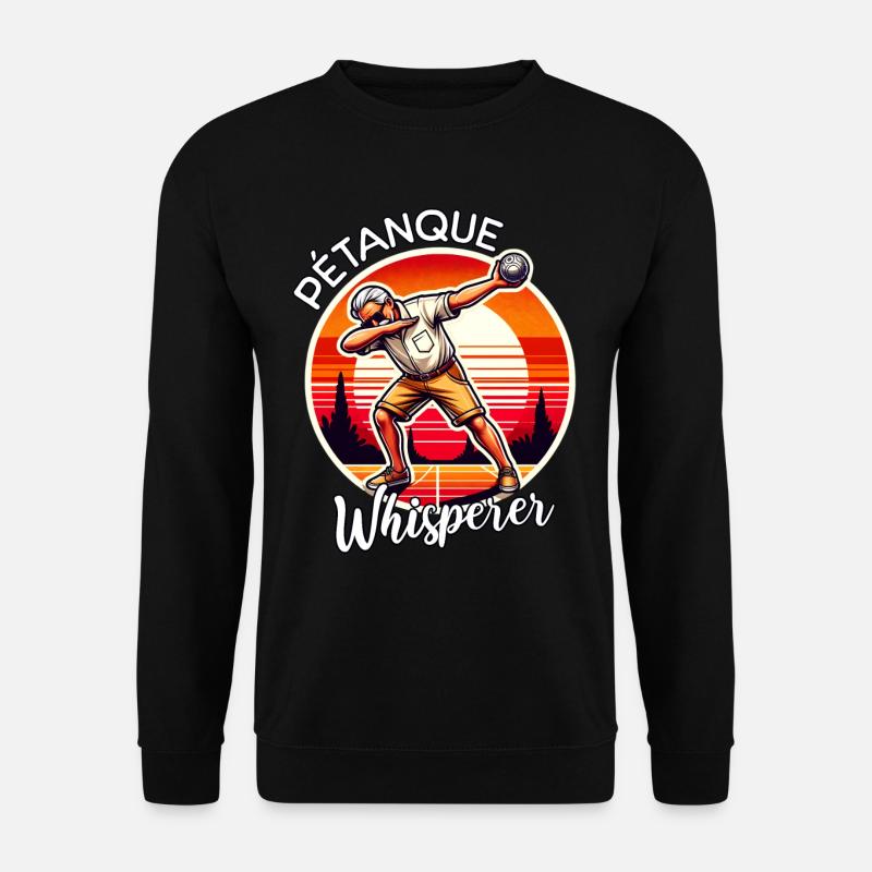 Petanque Flüsterer - Unisex Pullover - Schwarz
