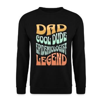 Papa Epidemiologist - Unisex Sweatshirt - black - Front - Alina (178cm) & Michal (187cm)