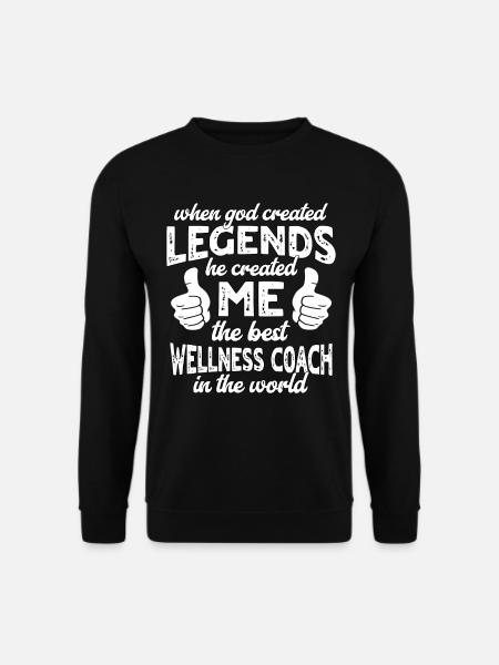 Bester Wellness Coach Legende - Unisex Pullover - Schwarz