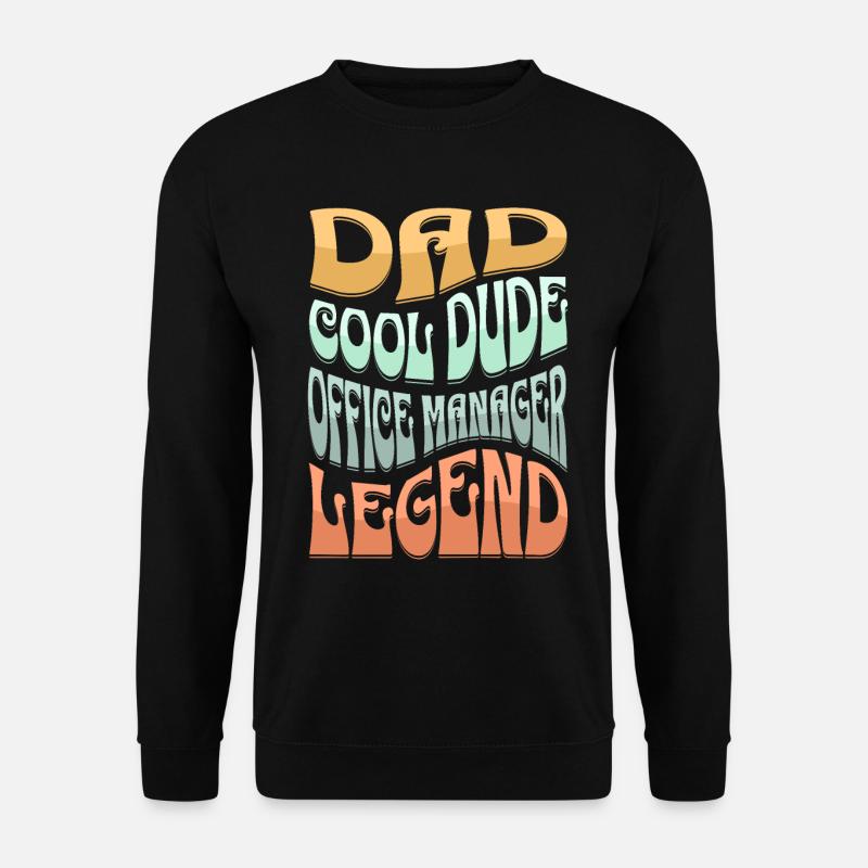 Dad Office Manager - Unisex Sweatshirt - black