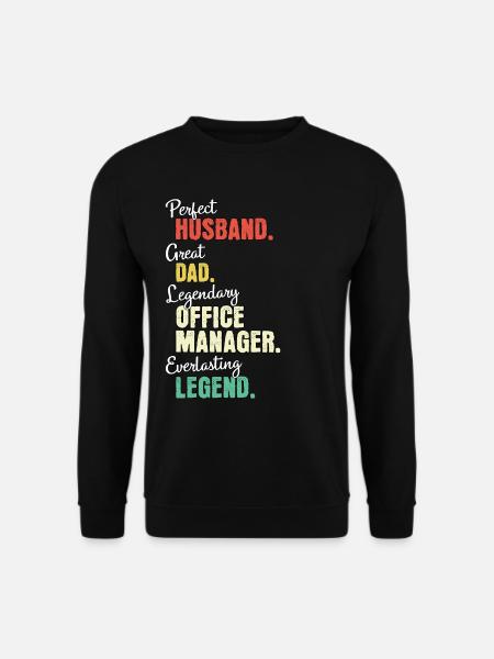 Office Manager Dad - Unisex Sweatshirt - black