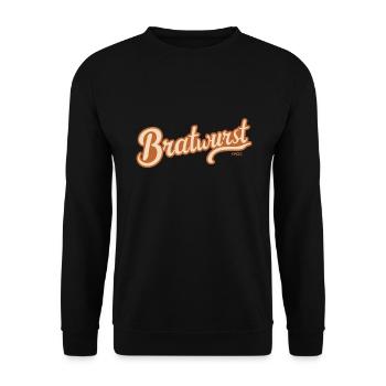 Bratwurst - Unisex Sweatshirt - black - Front - Alina (178cm) & Michal (187cm)