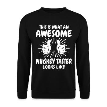Whiskey Drinkers - Unisex Sweatshirt - black - Front - Alina (178cm) & Michal (187cm)