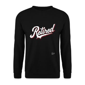 Retraité, le retraité enfin à la retraite - Sweat-shirt Unisexe - noir - Devant - Alina (178cm) & Michal (187cm)