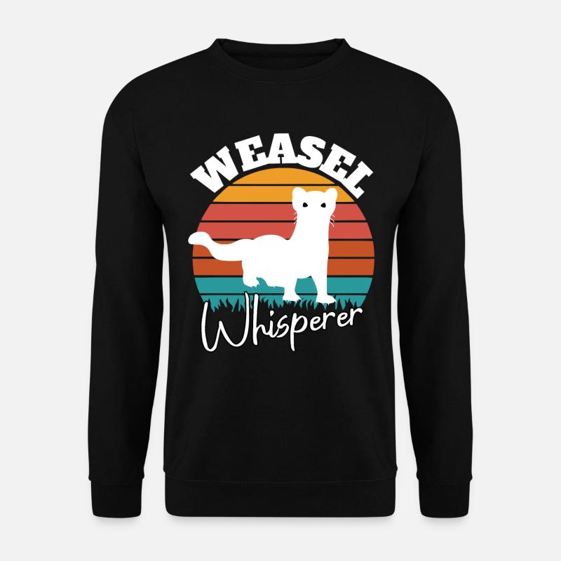 Chuchoteur de belette - Sweat-shirt Unisexe - noir
