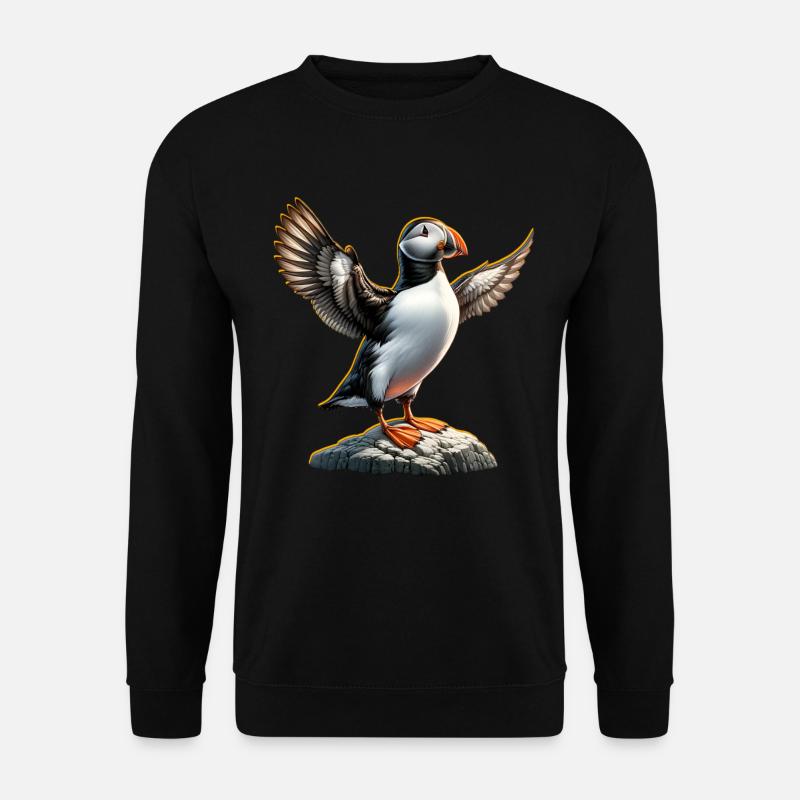 Papageientaucher Papageitaucher - Unisex Pullover - Schwarz