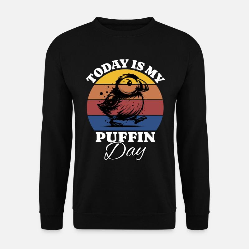 Papageientaucher - Unisex Pullover - Schwarz
