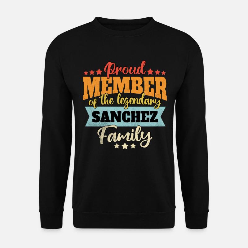 Nom Sanchez - Sweat-shirt Unisexe - noir