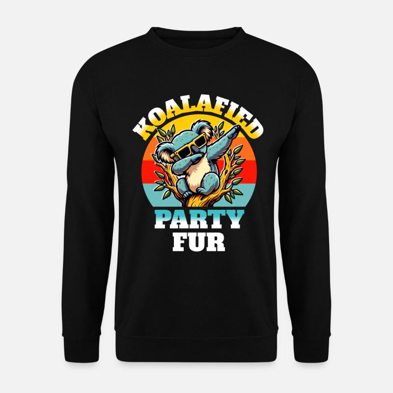 Lustige Koala Sprüche - Unisex Pullover - Schwarz