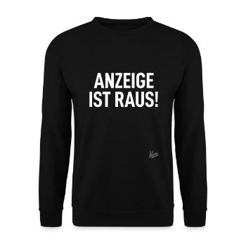 Typical German and: Ad is out! - Unisex Sweatshirt - black - Front - Alina (178cm) & Michal (187cm)