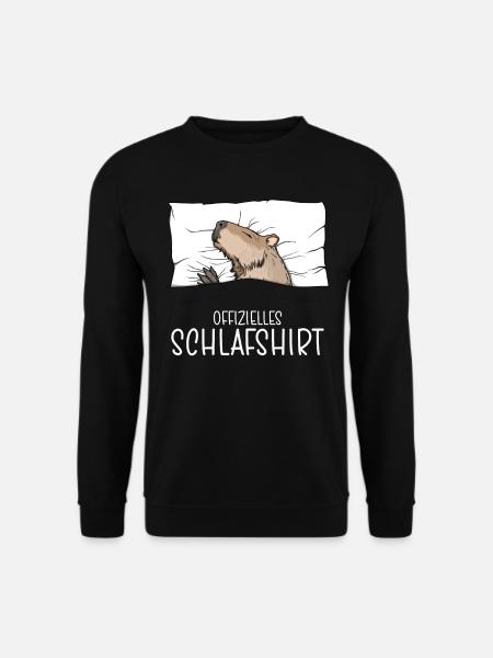 Offizielles Schlafshirt Wasserschwein Schlafanzug - Unisex sweater - sort