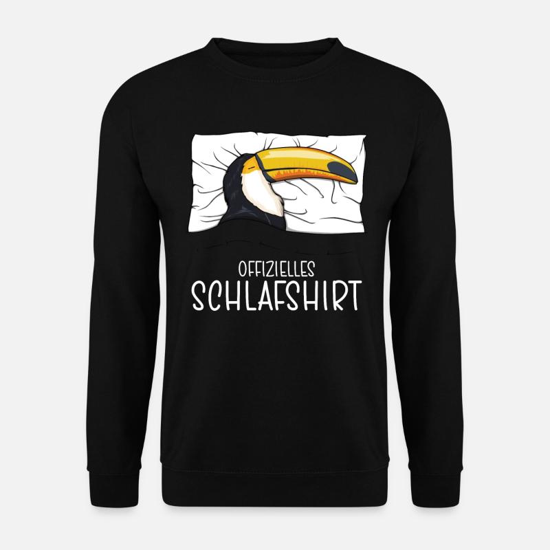 Offizielles Schlafshirt Tukan Schlafanzug - Unisex Pullover - Schwarz