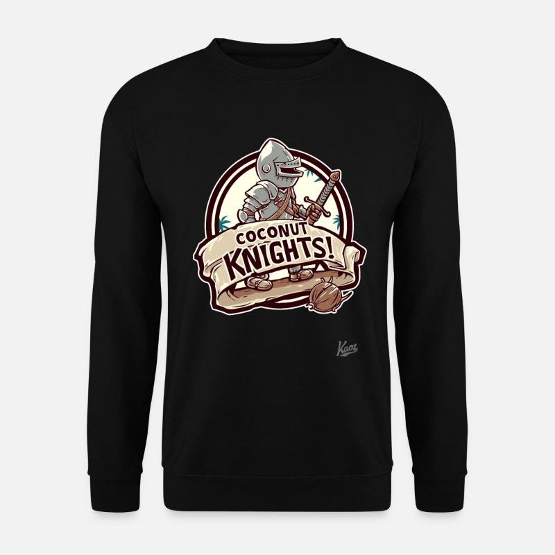Kokosnuss-Ritter - Unisex Pullover - Schwarz