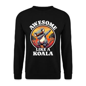 Koala - Sweat-shirt Unisexe - noir - Devant - Alina (178cm) & Michal (187cm)