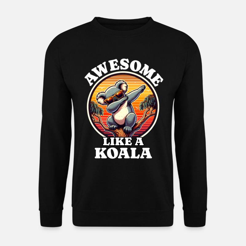 Koala - Unisex Pullover - Schwarz
