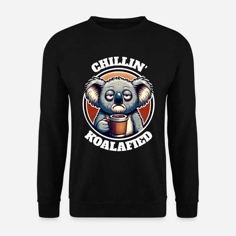 Koala Sprüche - Unisex Pullover - Schwarz