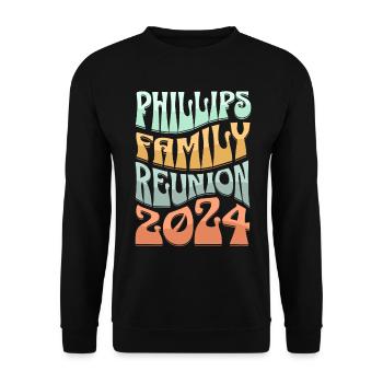 Phillips Family Reunion 2024 - Unisex Sweatshirt - black - Front - Alina (178cm) & Michal (187cm)