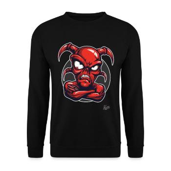 Little Demon : Le diable en a assez - Sweat-shirt Unisexe - noir - Devant - Alina (178cm) & Michal (187cm)