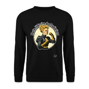 Marie - The Heroine of Radiation - Unisex Sweatshirt - black - Front - Alina (178cm) & Michal (187cm)