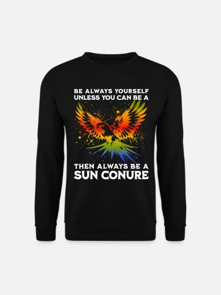 Sun Parakeet Saying - Unisex Sweatshirt - black