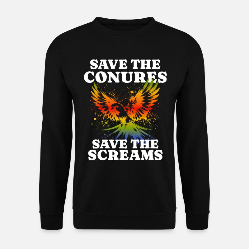 Save Sun Conure - Unisex Pullover - Schwarz
