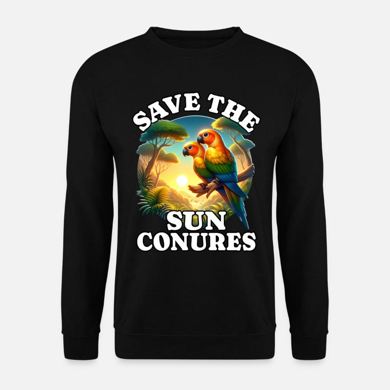 Save Sun Parakeet - Unisex Sweatshirt - black