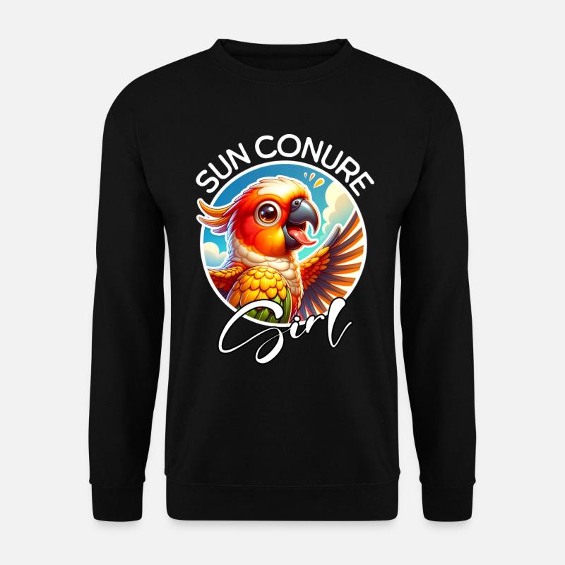 Fille Conure du Soleil - Sweat-shirt Unisexe - noir