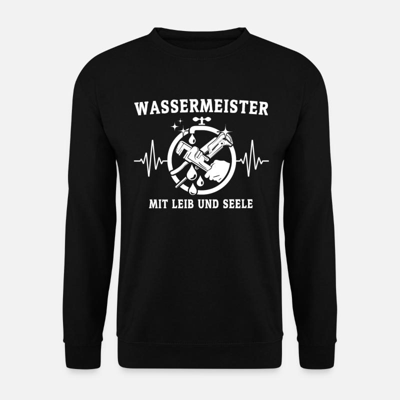 ECG maître de l’eau - Sweat-shirt Unisexe - noir