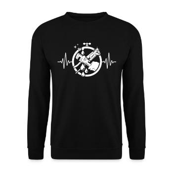 Water Master ECG Water - Sweat-shirt Unisexe - noir - Devant - Alina (178cm) & Michal (187cm)