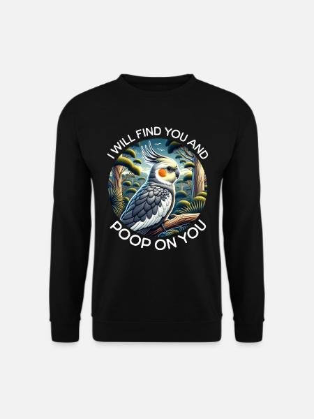 Cockatiel Sayings - Unisex Sweatshirt - black