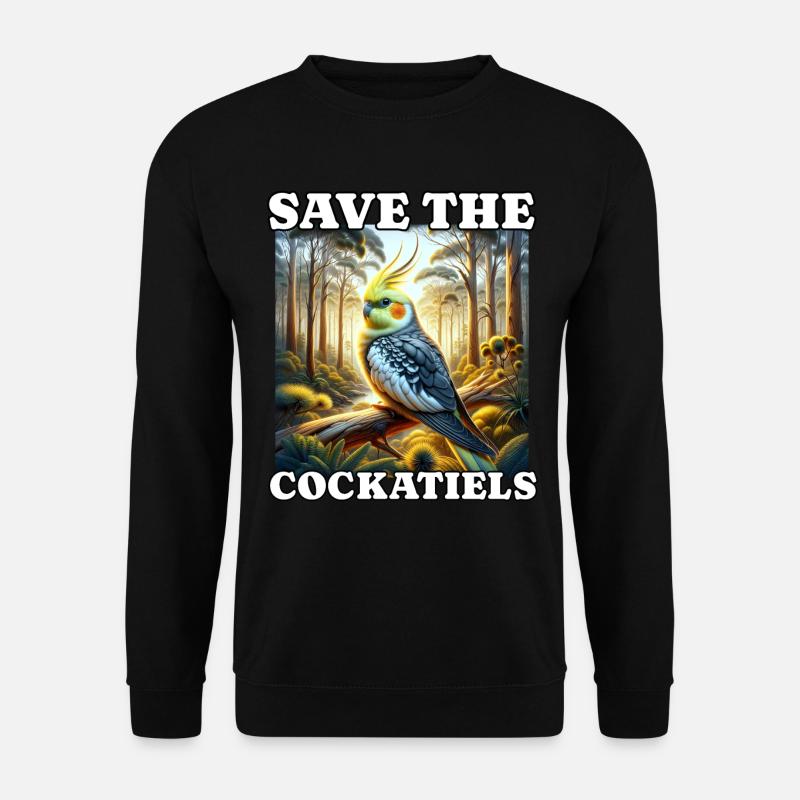 Save Cockatiel - Unisex Pullover - Schwarz