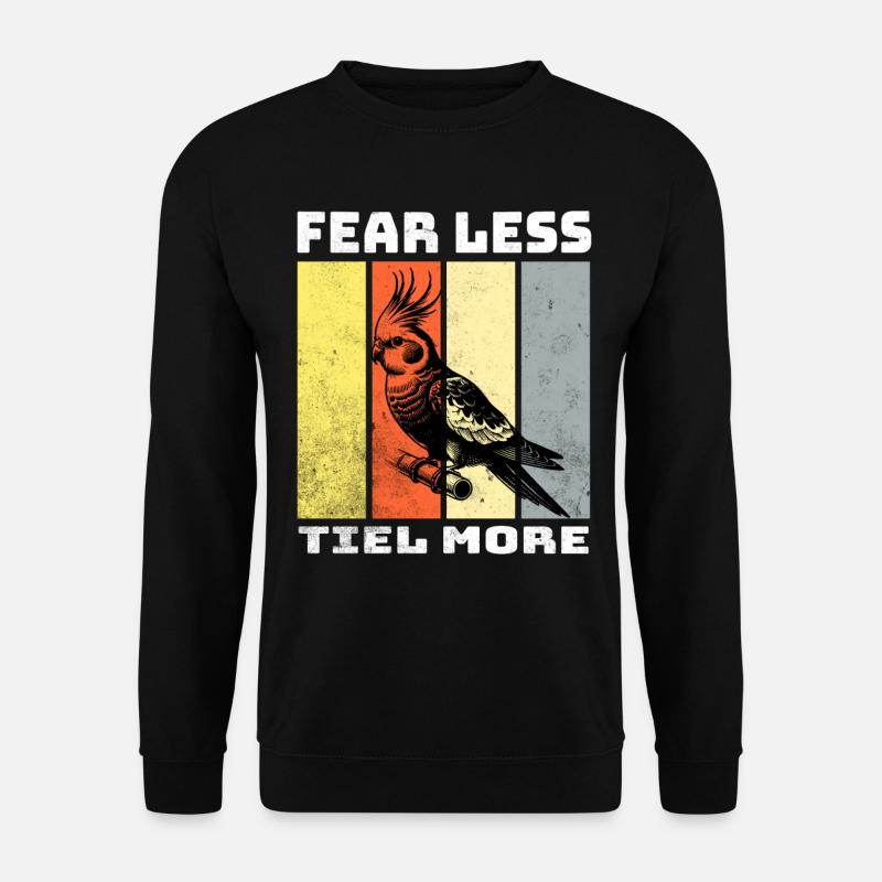 Nymphensittich Sprüche - Unisex Pullover - Schwarz