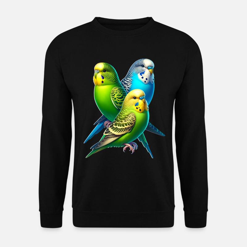 Wellensittich Spruch - Unisex Pullover - Schwarz